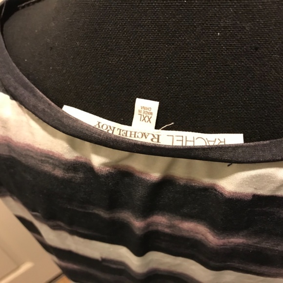 Rachel Roy Black Purple Beige. Like New.mid Length Ruching and A Waisy Work/Offi - Picture 8 of 11